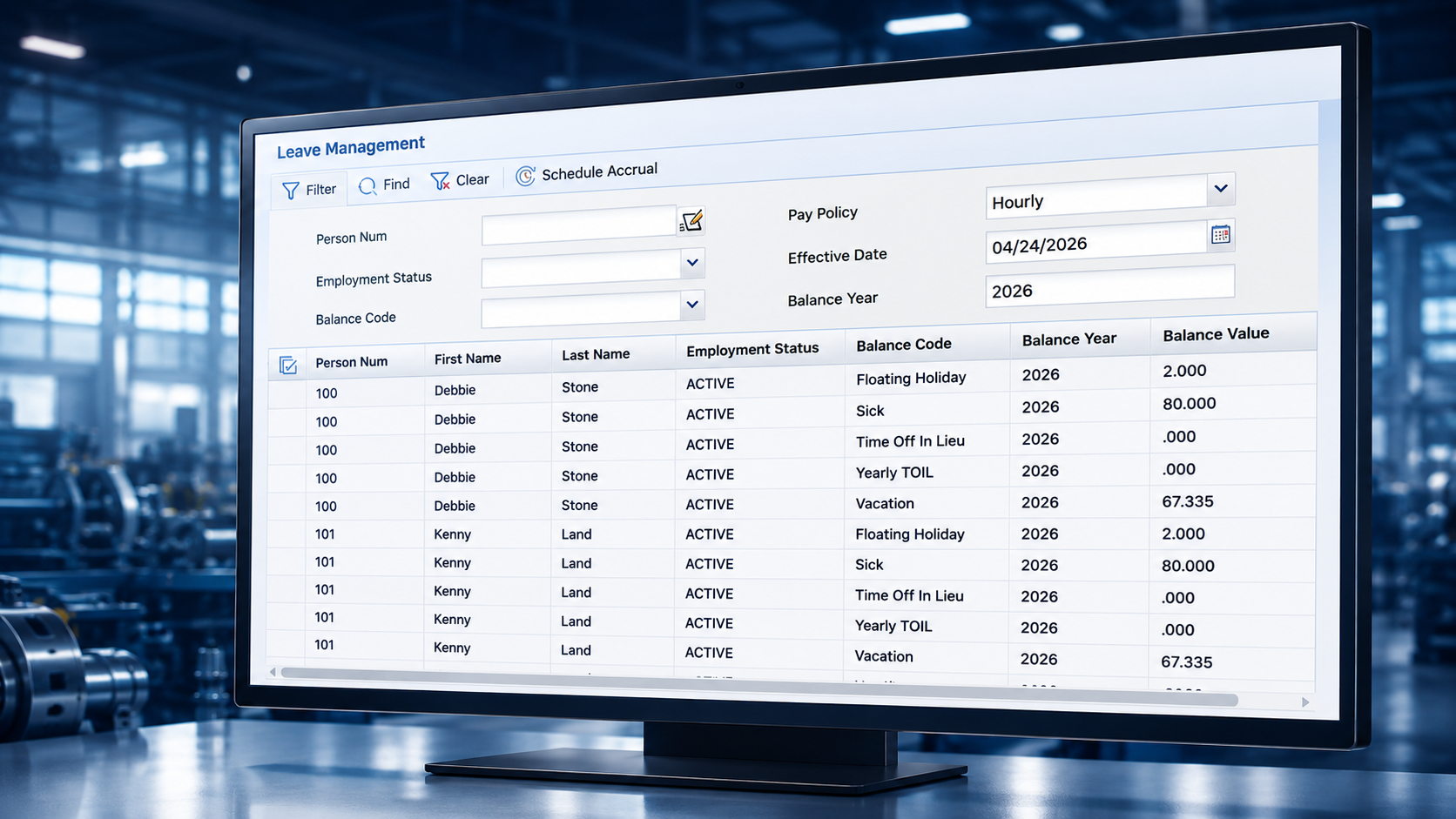 AutoTime payroll period lock and export view