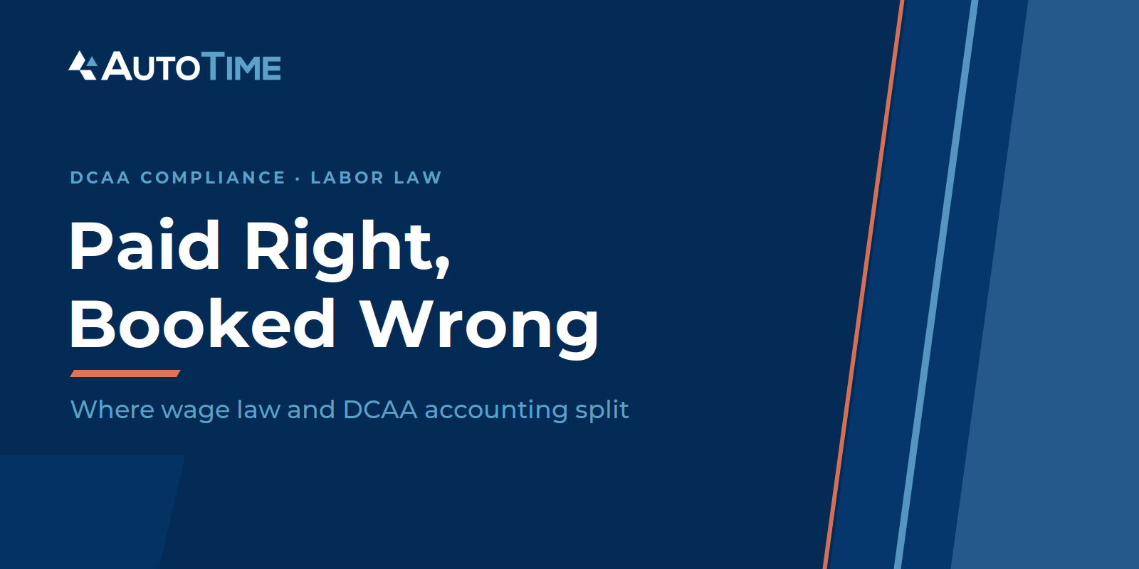 Wage law vs. DCAA accounting